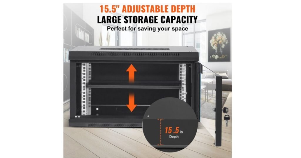 6U network rack capacity