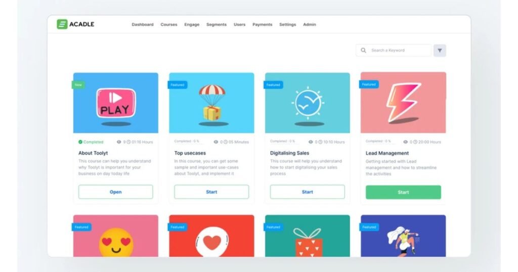Acadle integrations