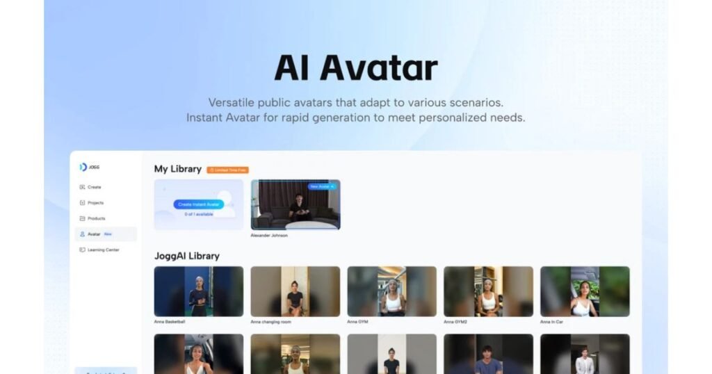 JoggAI avatars