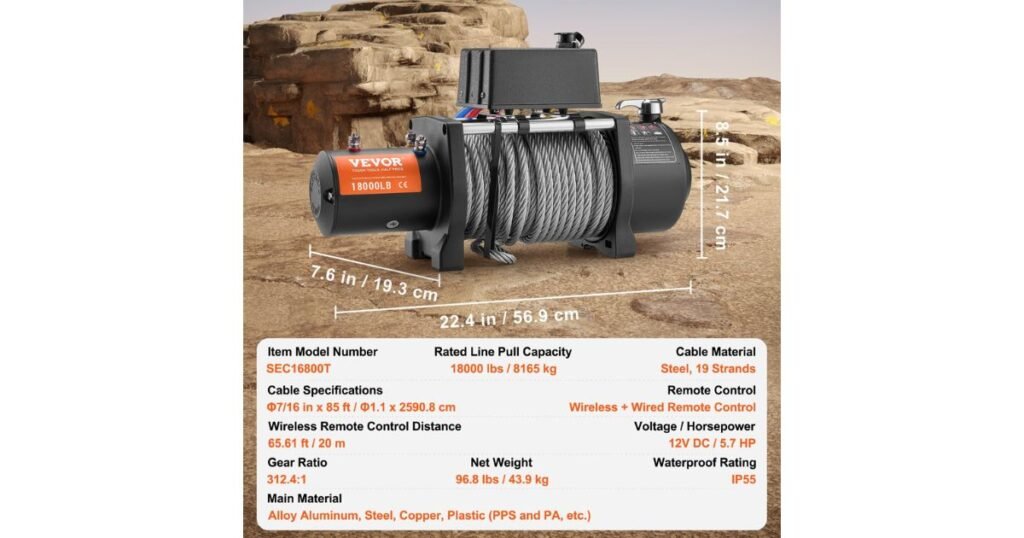 Winch Truck specifications