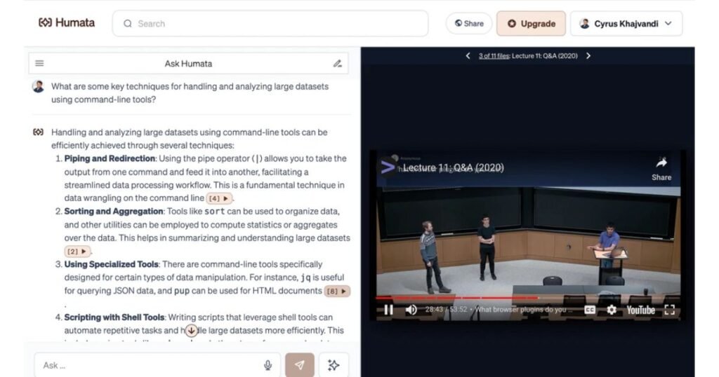 Chat with videos and web pages