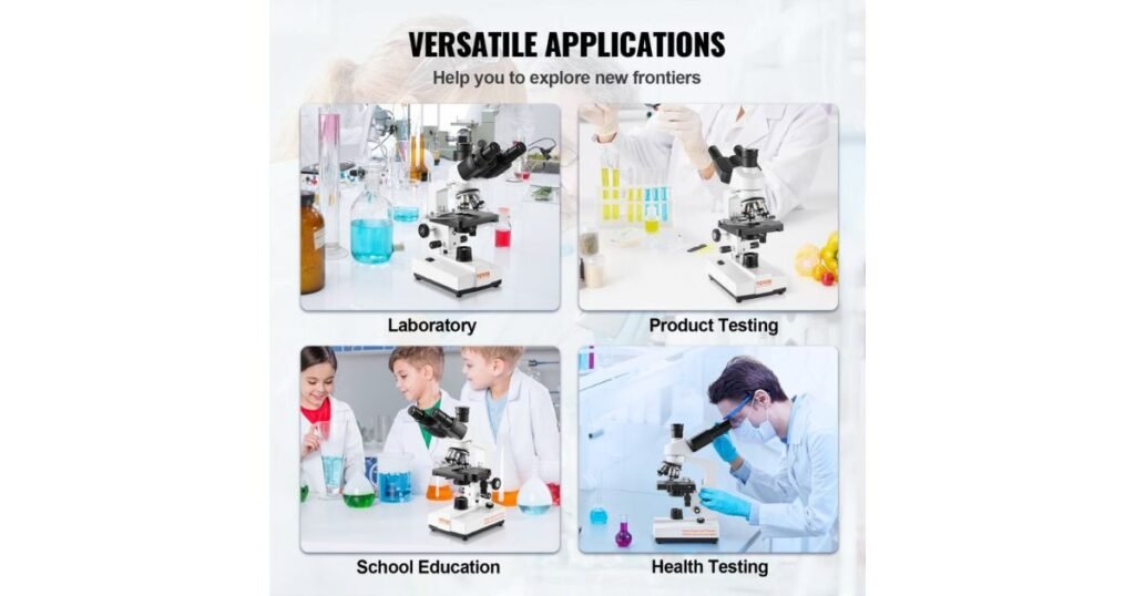 laboratory trinocular microscope