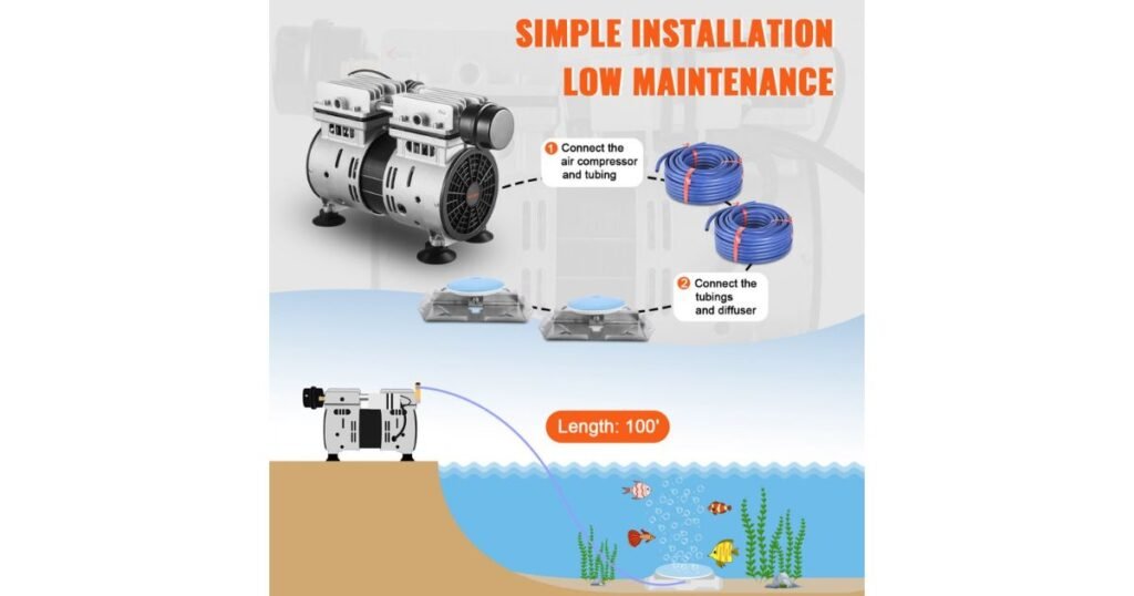 pond aerator installation