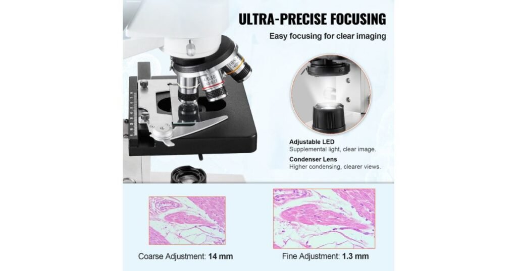 professional trinocular microscope