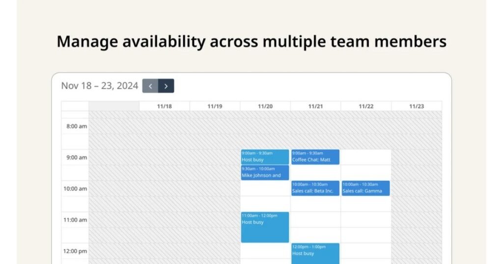 zcal scheduling features